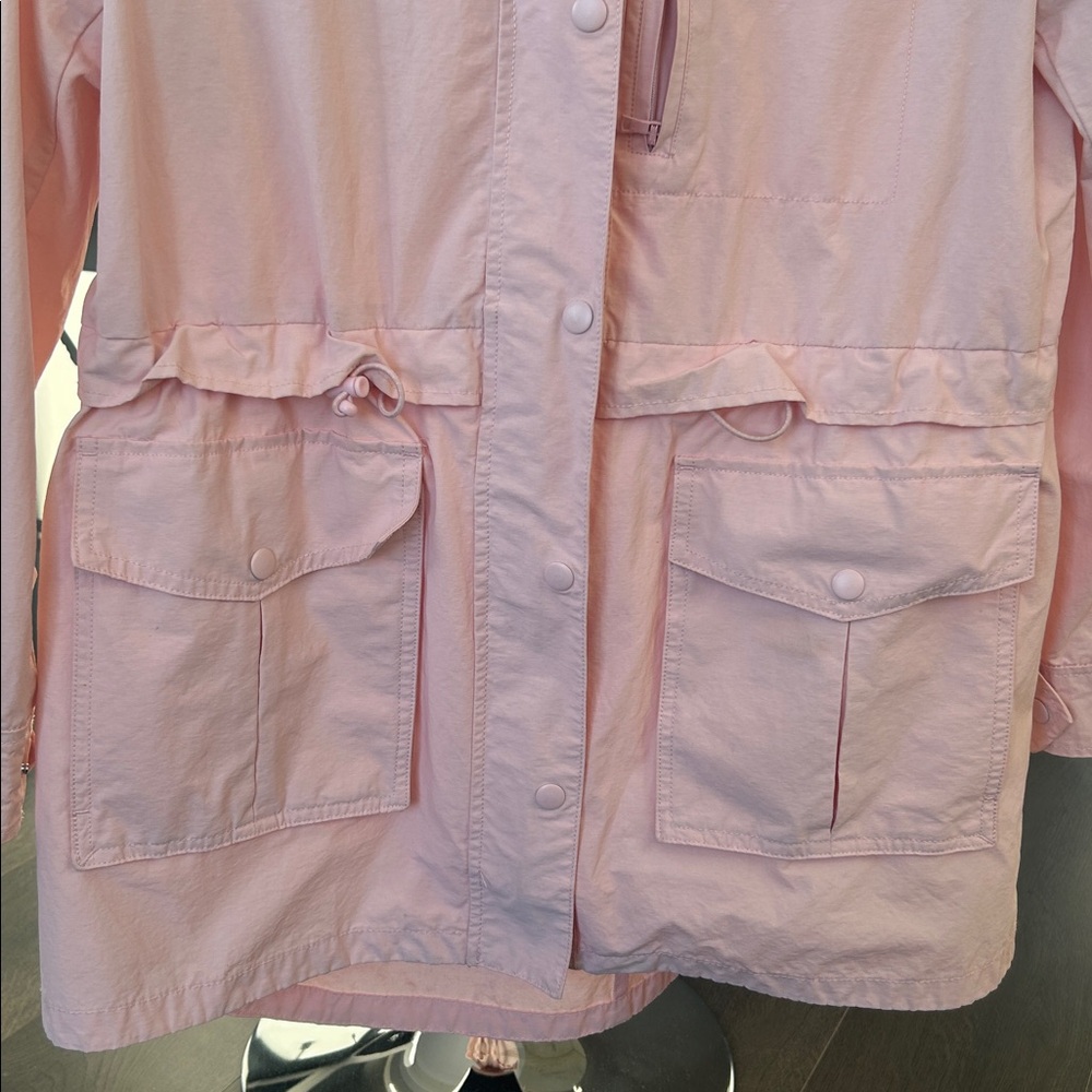 J. Crew Light Pink Hooded Utility Jacket - Picture 6 of 16